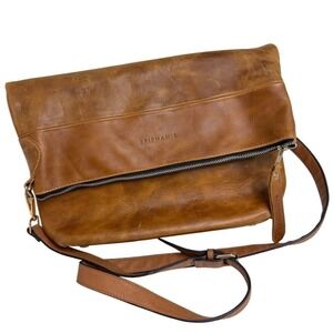 Epiphanie Leather Photographer Backpack Camera Bag Crossbody Brown Havana